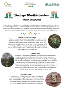 Wantage Market Garden newsletter page 1