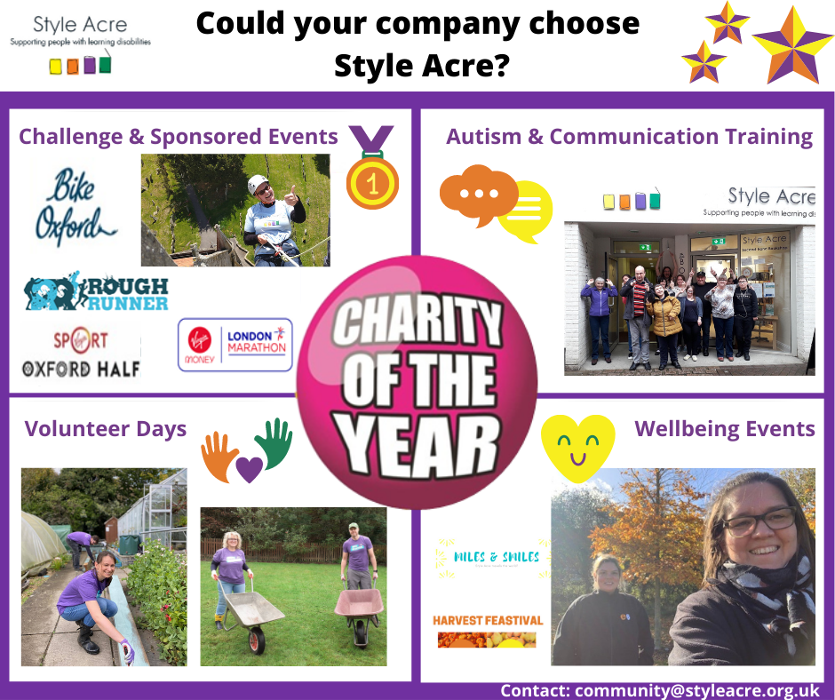 Charity of the Year Opportunities Style Acre