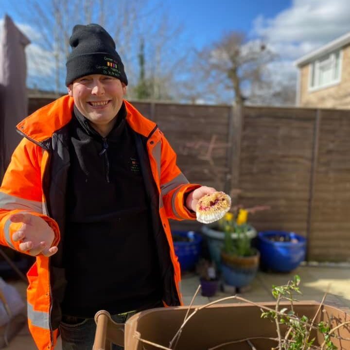 One of the green Acre team during a break - Green Acre Garden Maintenance in Wallingford Didcot