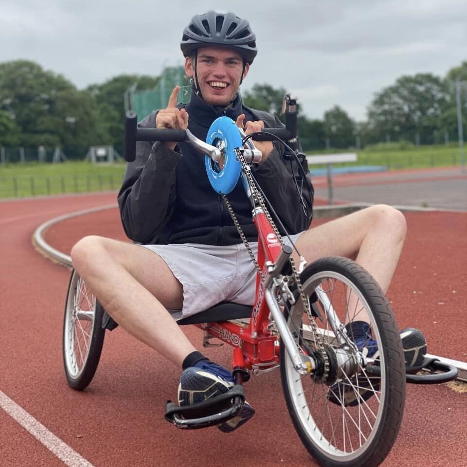 Person riding a trike