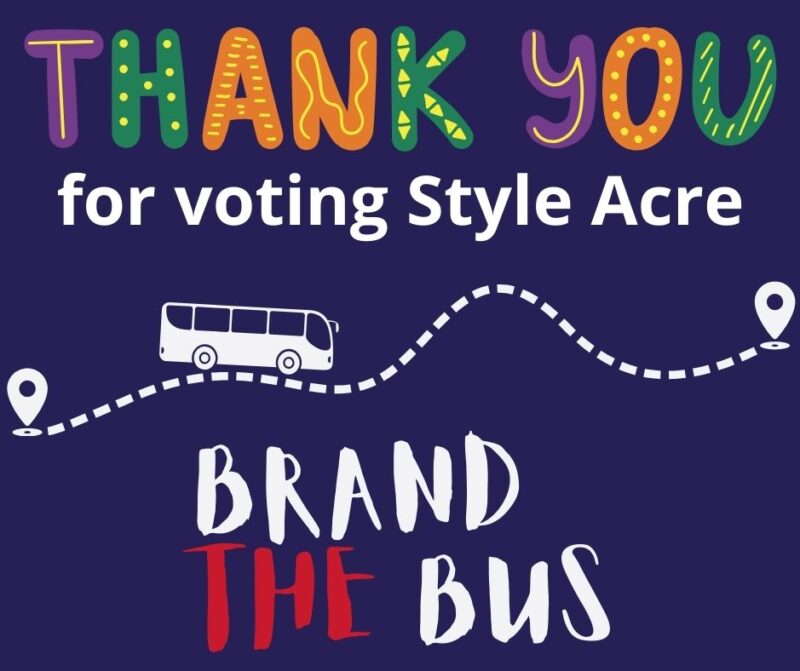 Thank you for voting in the brand the bus competition.