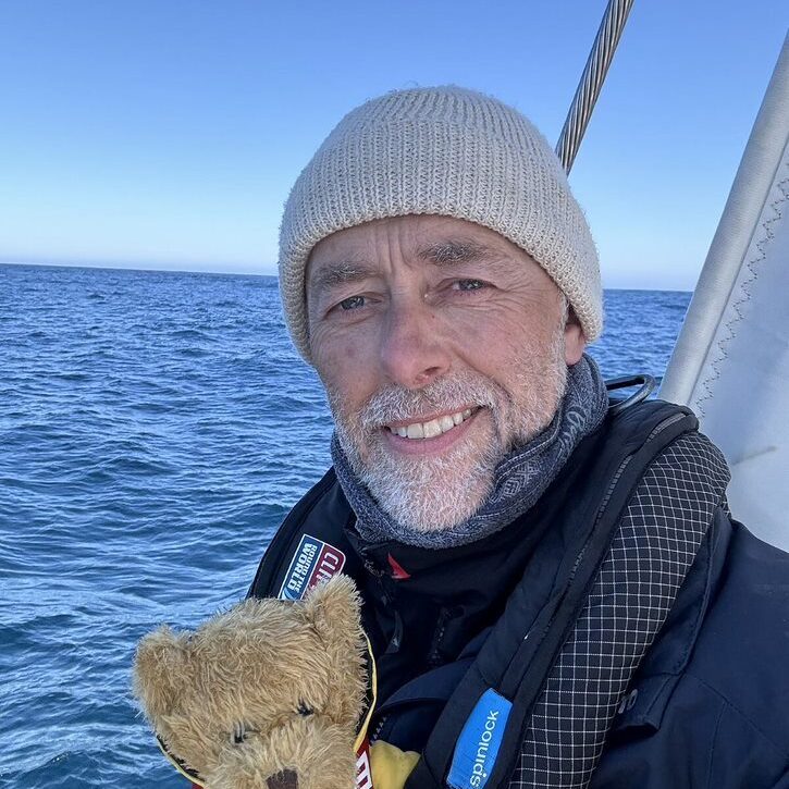 David and Round the World bear on their trip