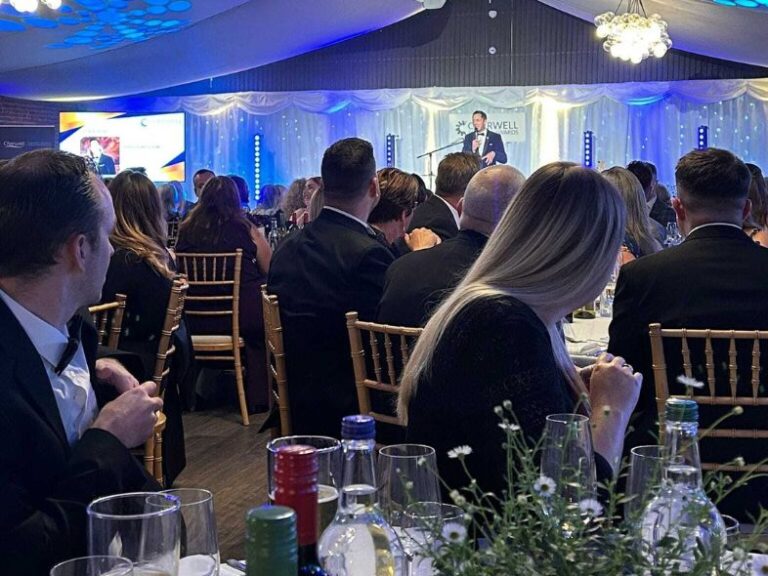 Cherwell Business Awards Guests at the Cherwell Business Awards 2024, watching the presentations