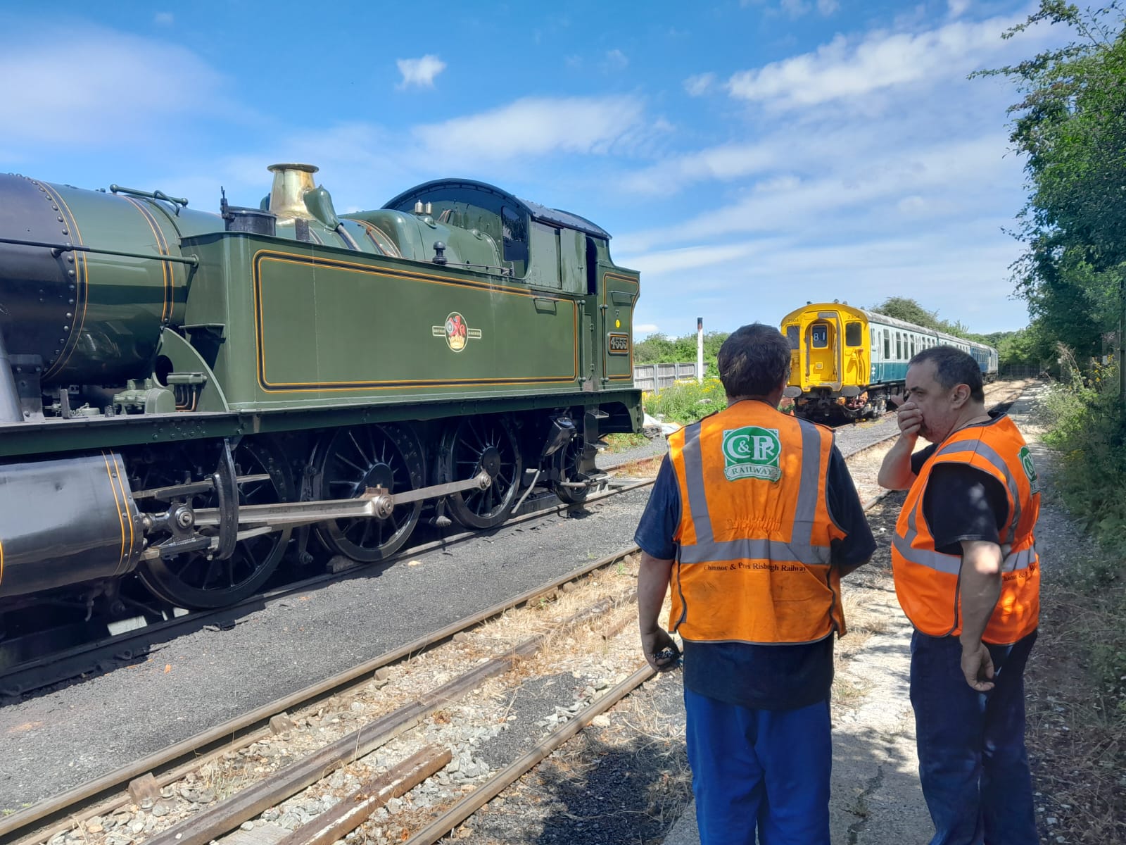 Two men working at Chinnor Railway