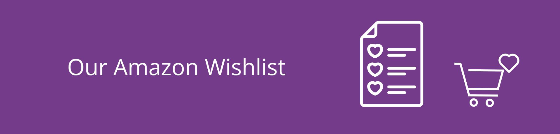 Our Style Acre Amazon Wishlist Our Amazon Wishlist text with an image of a list and shopping trolley