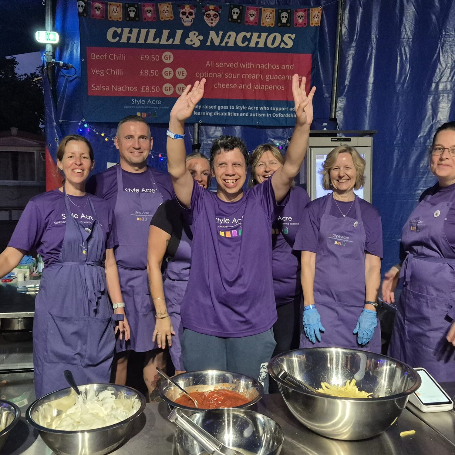 One the team of 8 Style Acre volunteers at Truck Festival 2025