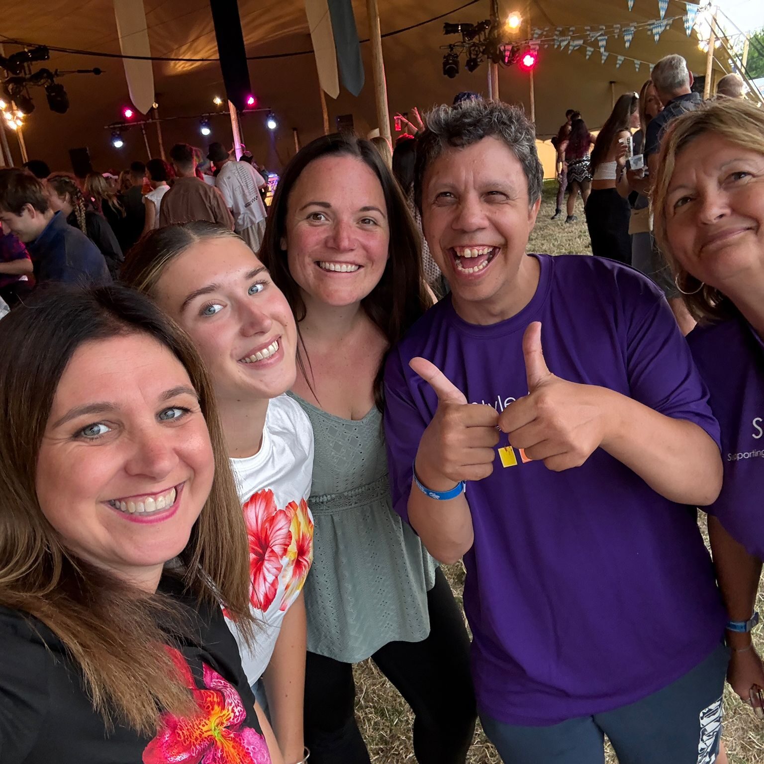 Style Acre volunteers taking a break at Truck Festival