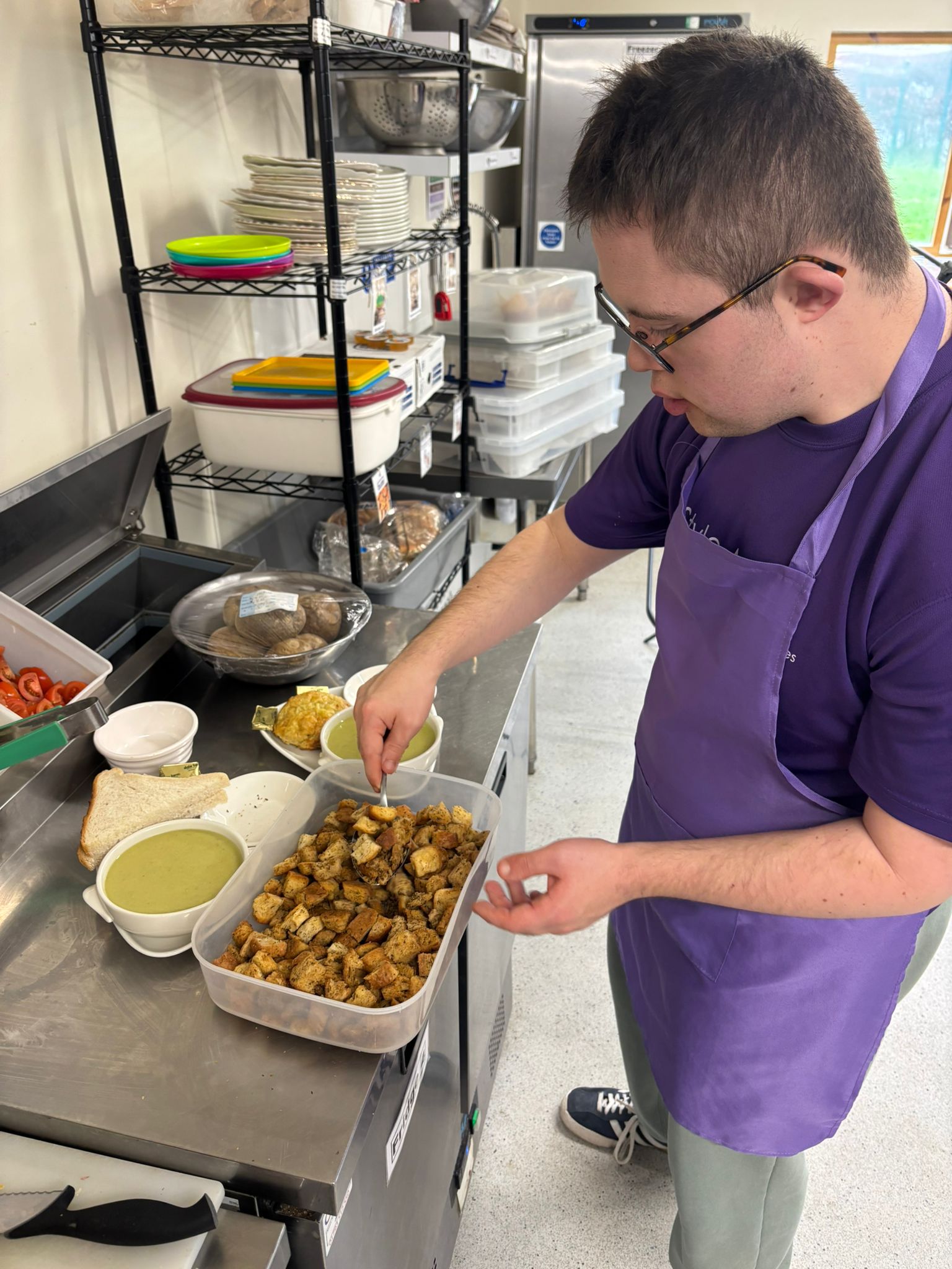 Cooking at the Tea Room