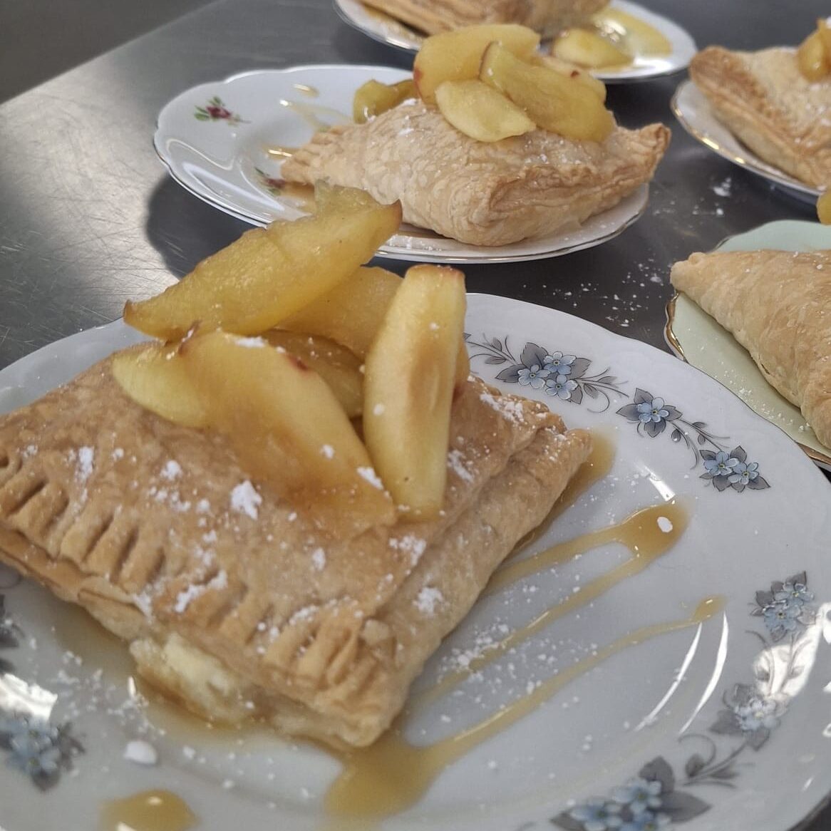 Picture of apple turnovers baked at Frances Curtis Court